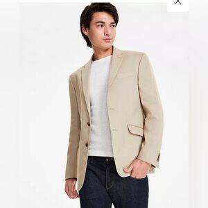 Kenneth Cole Reaction Linen Cotton Suit Jacket Blazer Sports Coat Size 42 L